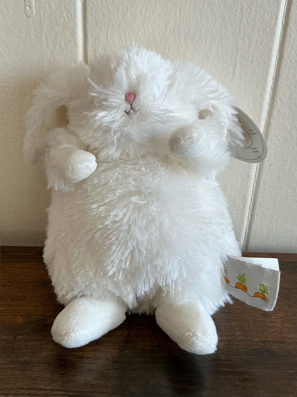 A Rare NWT Fluffy Sweet Bunnies by the Bay Wee Ittybit Bunny Toy Plush